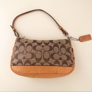 Coach Signature Canvas Demi Pouch Shoulder Bag